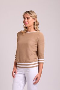 Oh Three Contrast Rib Jumper