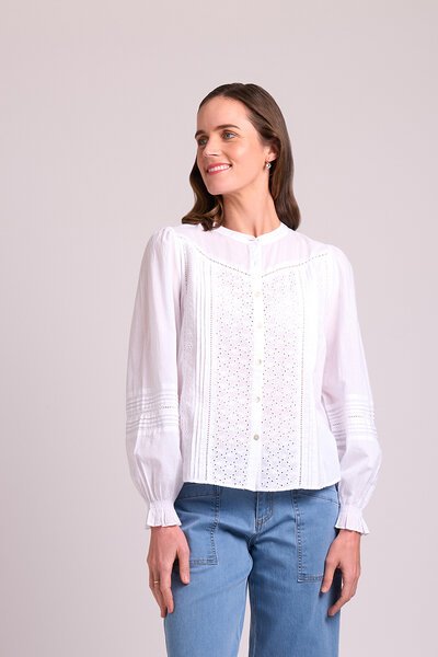 Foil Broderie + Lace Blouse-new-Preen