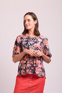 Foil Tuck Sleeve Top