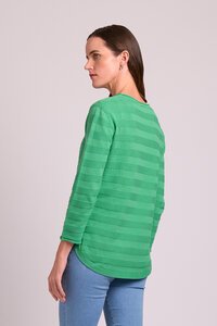 Foil Stripe Scoop Jumper