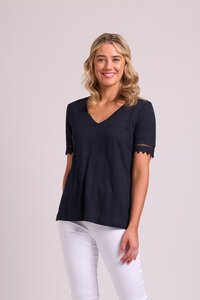 Memo Lace Trim Top