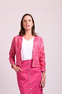 Foil Print Pleat Dreams Jacket