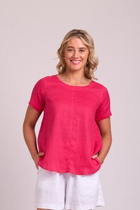 Preen Plain Swing Up Down Hem Top