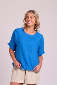 Preen Plain Ruffles Scoop Hem Top