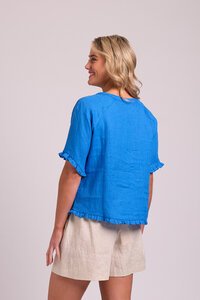 Preen Plain Ruffles Scoop Hem Top