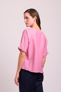 Preen Plain Ruffles Scoop Hem Top