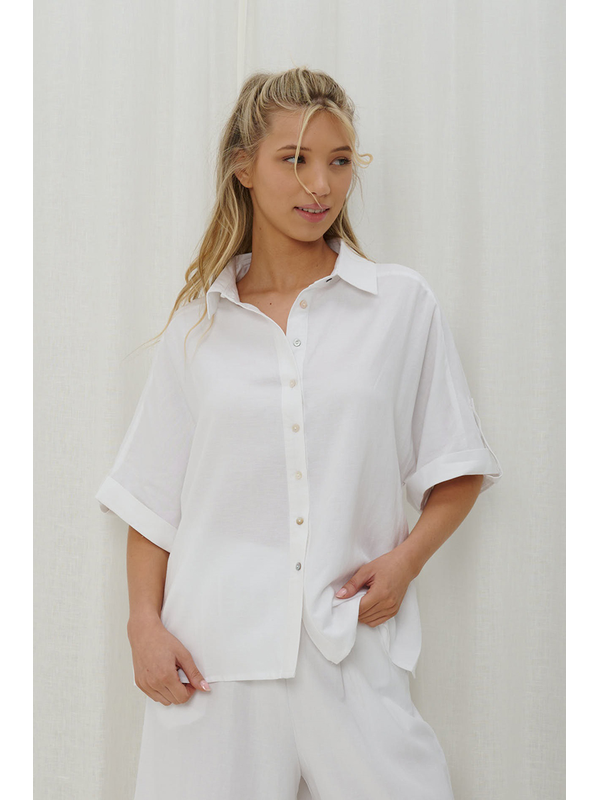 Iris Maxi Short Sleeve Shirt