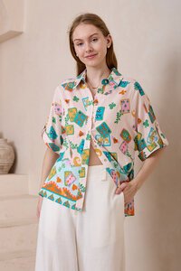 Iris Maxi Portofino Short Sleeve Shirt