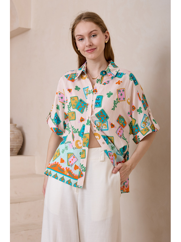 Iris Maxi Portofino Short Sleeve Shirt