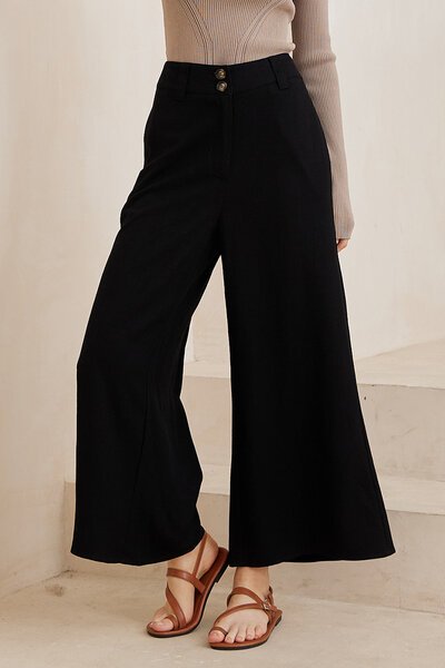 Iris Maxi Wide Leg Linen Pant-sale-Preen