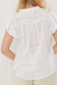 Iris Maxi Flutter Sleeve Shirt