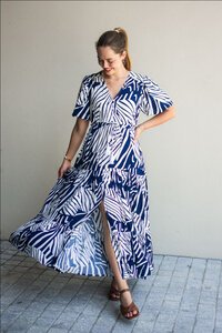 Fria The Label Balloon Sleeve Selma Maxi Dress