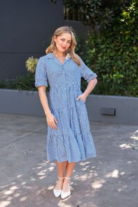 Fria The Label Roll Up Sleeve Shirt Dress