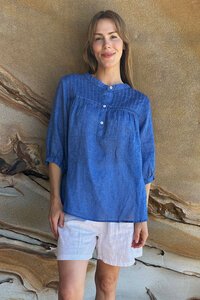 Worthier Arris Frilled Linen Top