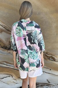 Worthier Deia Leaf Print Top