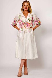 La Strada Floral Knotted Dress