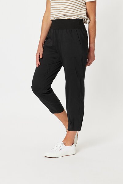 Gordon Smith Sarah Rib Waist Linen Pant-new-Preen