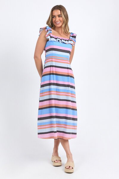 Foxwood Gazelle Stripe Dress-new-Preen