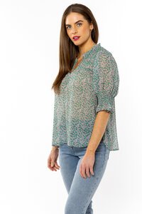 Seeking Lola Celeste Summer Fun V Neck Top