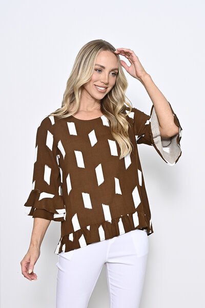 New U Danica Ruffle Blouse-new-Preen