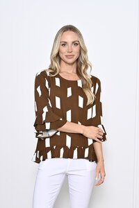 New U Danica Ruffle Blouse