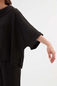 Tirelli Funnel Neck Boxy Top