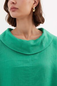 Tirelli Funnel Neck Boxy Top