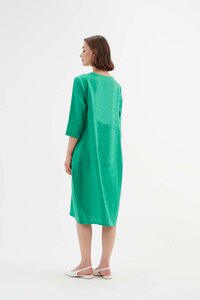 Tirelli Linen Diagonal Seam Dress