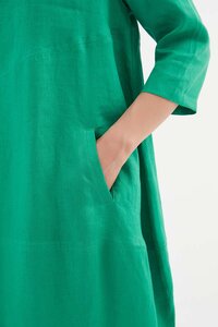 Tirelli Linen Diagonal Seam Dress