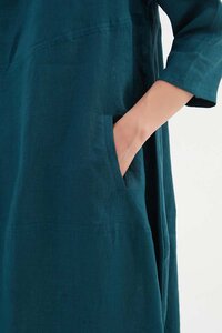 Tirelli Linen Diagonal Seam Dress