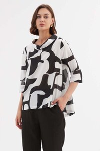 Tirelli Funnel Neck Blouse