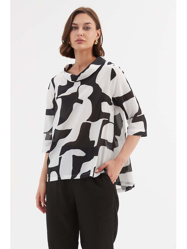 Tirelli Funnel Neck Blouse