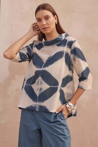 Tirelli Funnel Neck Blouse