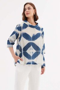 Tirelli Funnel Neck Blouse