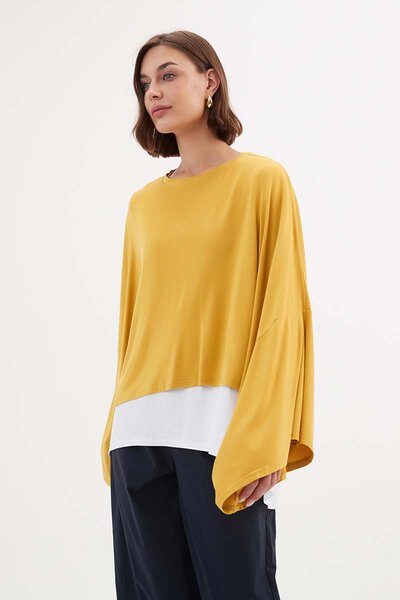 Tirelli Jeresy Oversized Layer Top-new-Preen