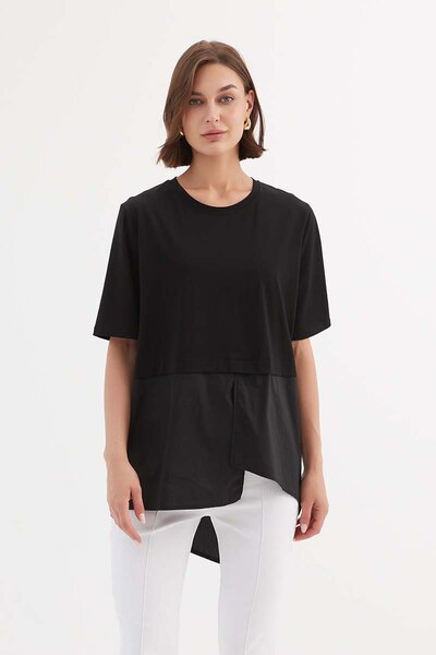 Tirelli Spilt Back Combi Tee-new-Preen