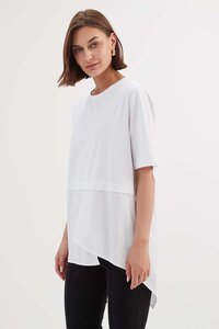 Tirelli Spilt Back Combi Tee