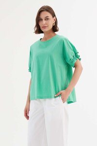 Tirelli Ruffle Sleeve Detail Top