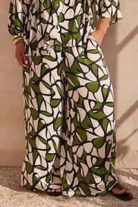 Tirelli Wide Leg Print Pant