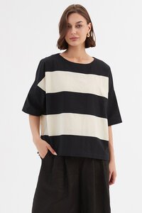 Tirelli Boxy Stripe Top