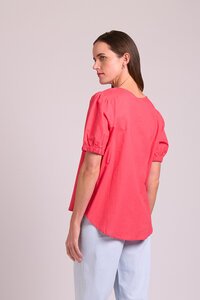 Oh Three Plain Puff Sleeve Top