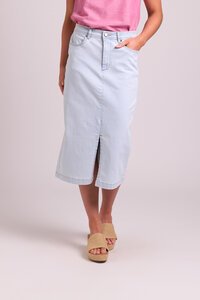 Memo Denim Midi Skirt