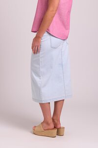 Memo Denim Midi Skirt