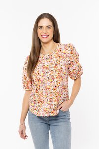 Seeking Lola Relaxed Carefree Blossom Top