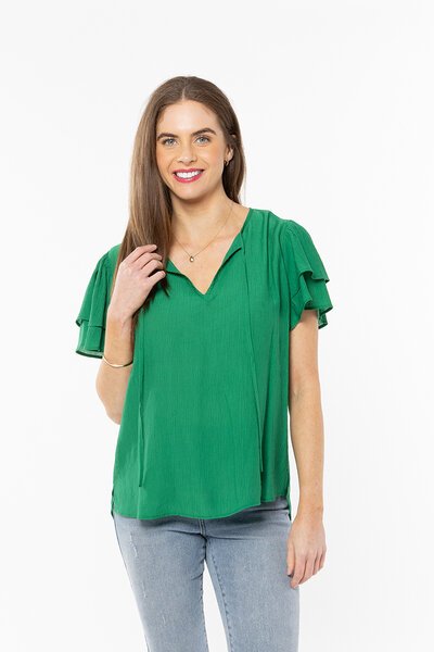 Leila + Luca Crinkle Sophie Top-new-Preen