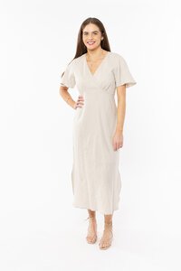 Seeking Lola Applause Linen Blend Dress