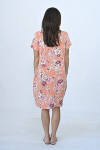 Cali & Co Small Floral Linen Dress