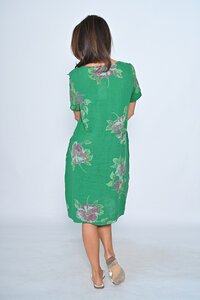 Cali & Co Floral Linen Dress