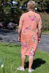 Cali & Co Floral Linen Dress