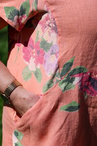 Cali & Co Floral Linen Dress